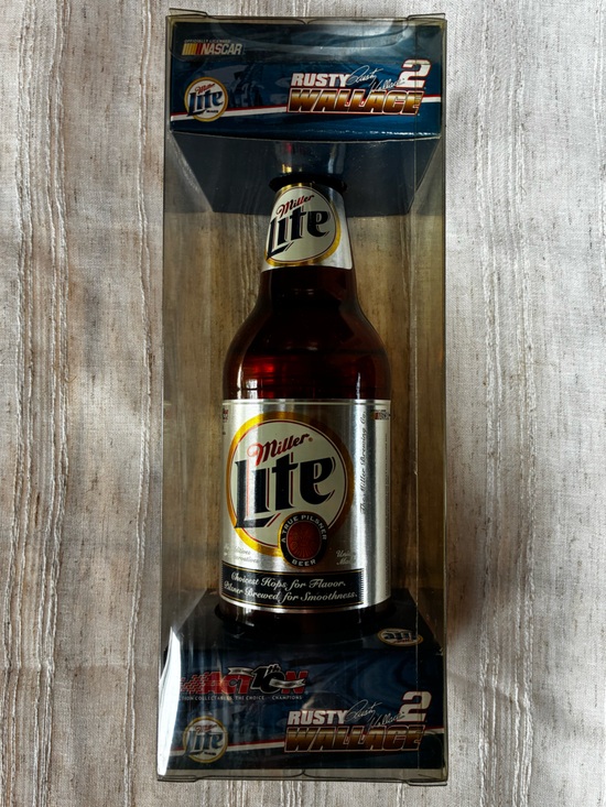 Nascar Other - NASCAR Rusty Wallace #2 1:64 Stock Car Collectible in Miller Lite Bottle